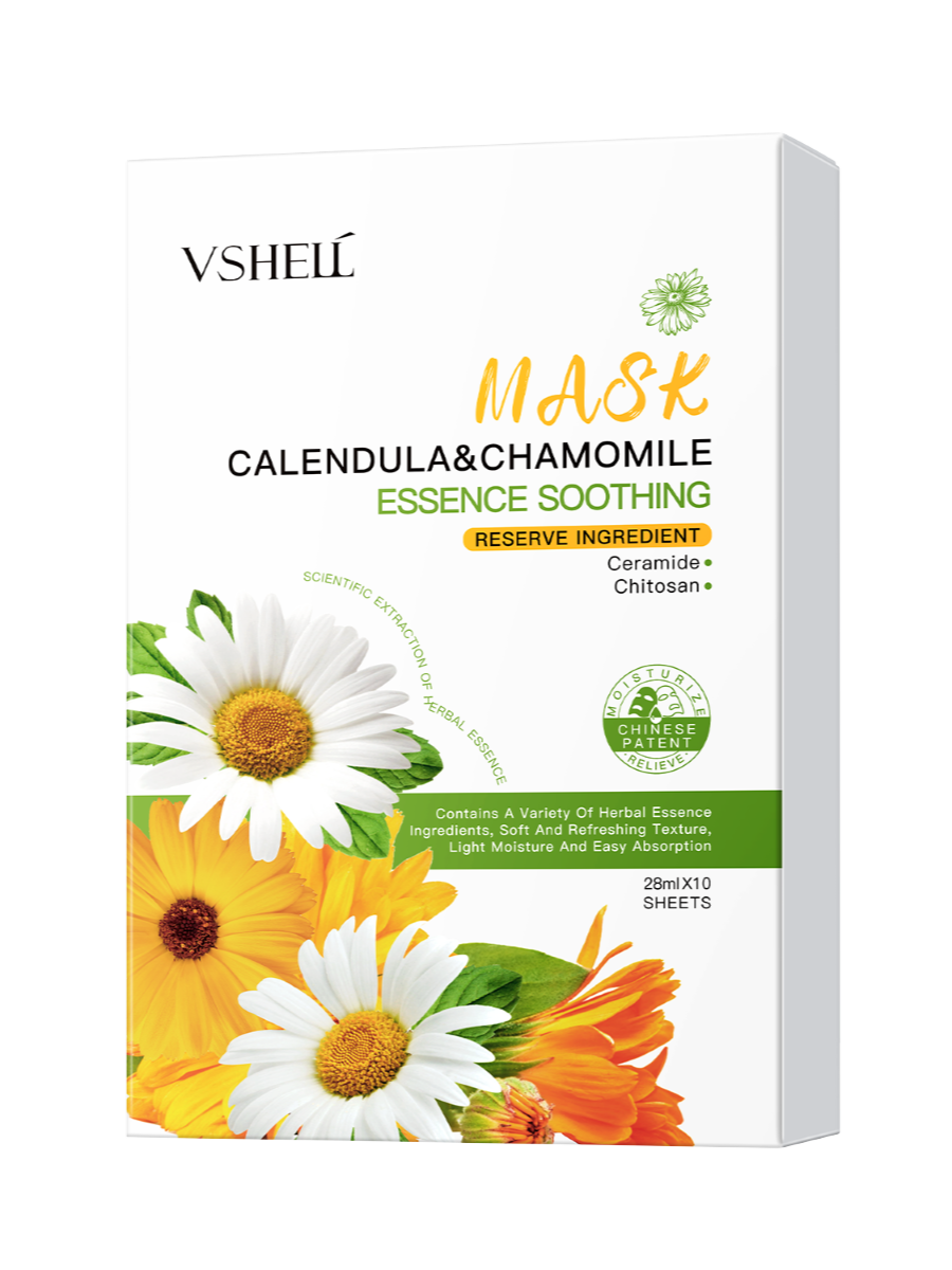 Zhibei Calendula Chamomile Essence Soothing Mask 28ml*10 pieces