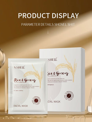 Zhibei Rice Ginseng Anti-wrinkle Mask 10pcs