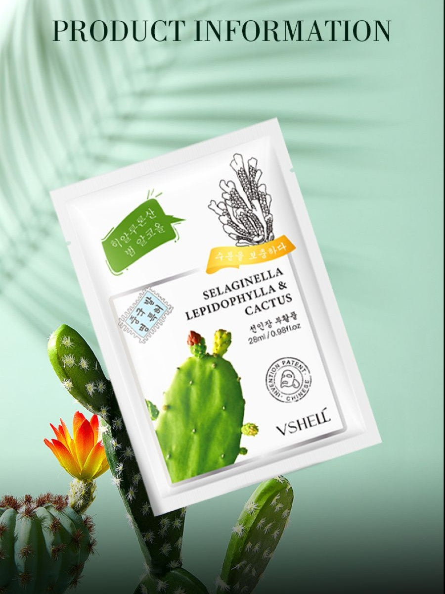 Zhibei Cactus Resurrection Grass Moisturizing Water Mask 28ml*10 pieces