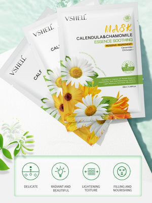 Zhibei Calendula Chamomile Essence Soothing Mask 28ml*10 pieces