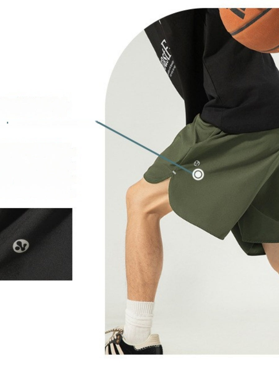 Liber Summer Men's Slit Design Shorts
