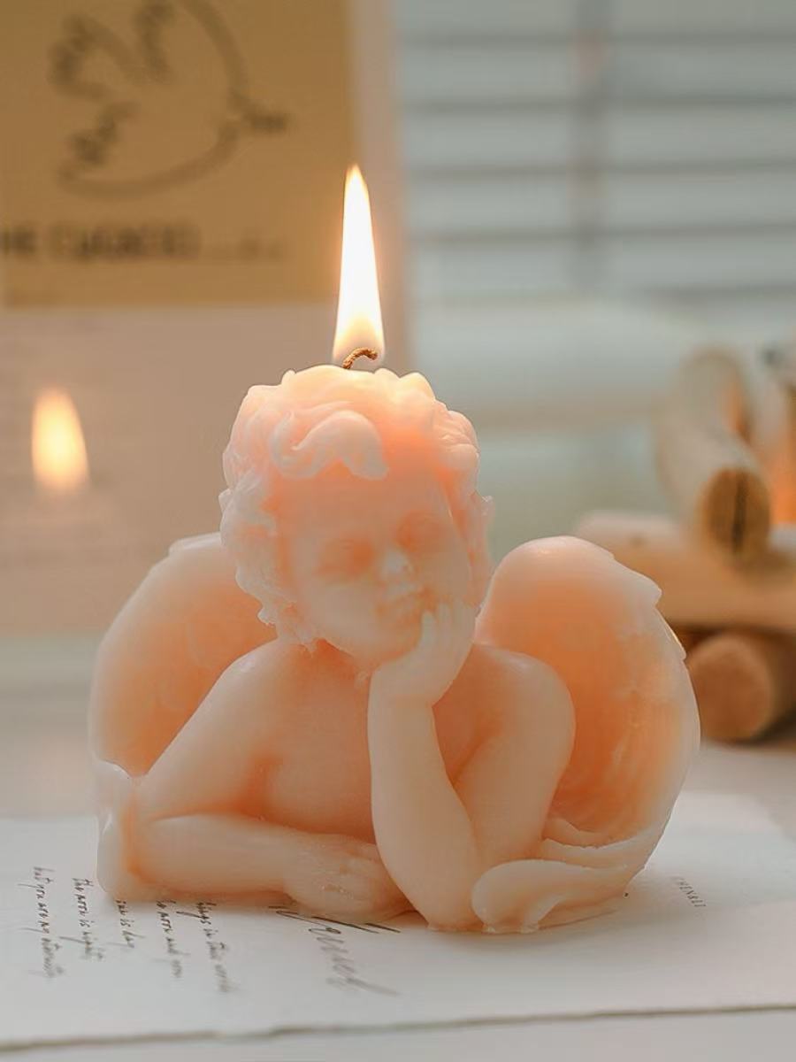 Angel shape scented candle