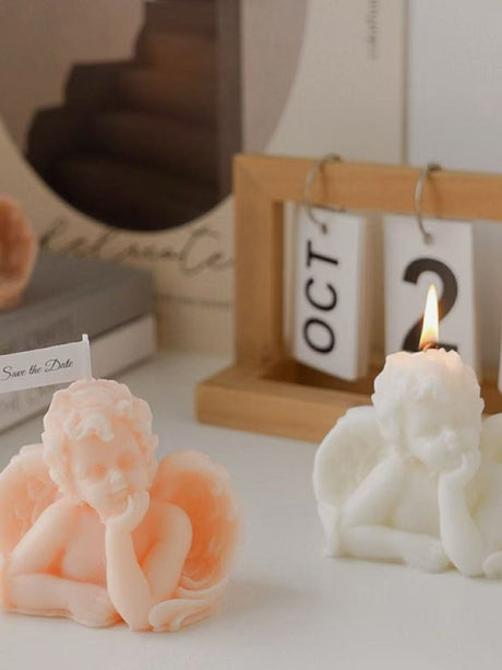 Angel shape scented candle