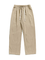 Liber Summer Men's Japanese Retro Double Pleated Trousers