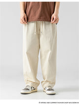Liber Summer Men's Japanese Retro Double Pleated Trousers