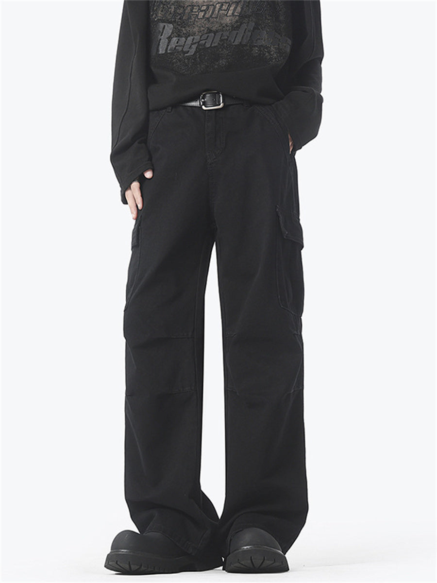 Liber Spring Men's American High Street Washed Cargo Trousers
