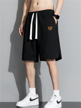 Liber Summer Men's Solid Drawstring Pocket Shorts