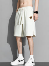Liber Summer Men's Solid Drawstring Pocket Shorts