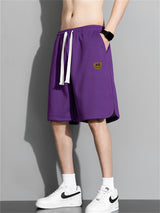 Liber Summer Men's Solid Drawstring Pocket Shorts