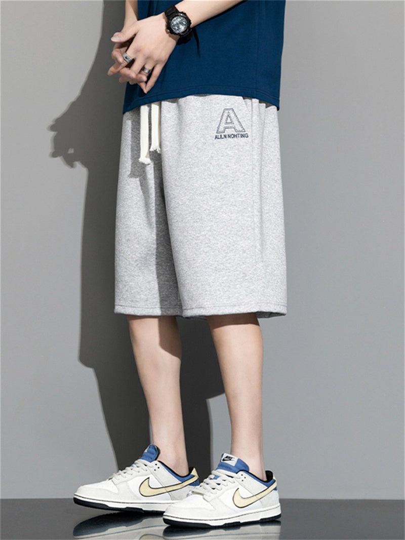 Liber Summer Men's Solid Drawstring Pocket Shorts