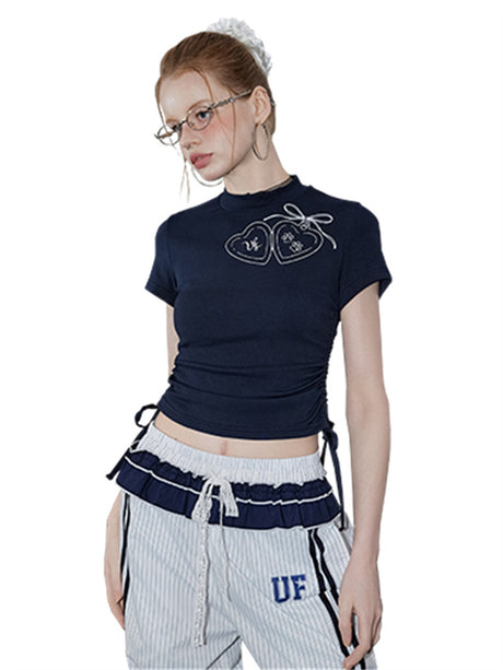 Liber Summer Women's Sequin Print T-shirt