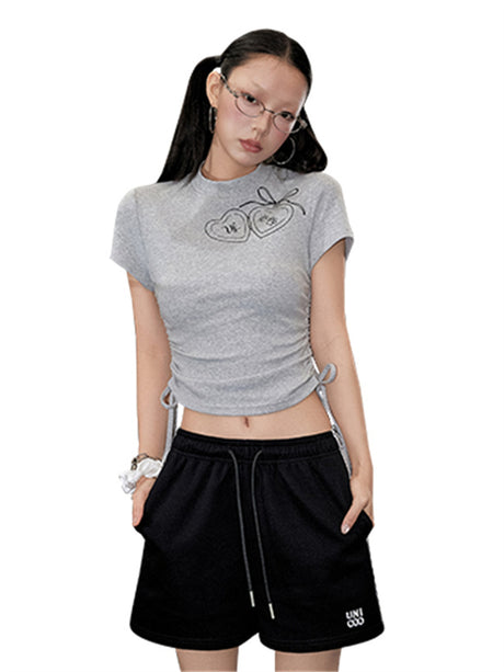 Liber Summer Women's Sequin Print T-shirt