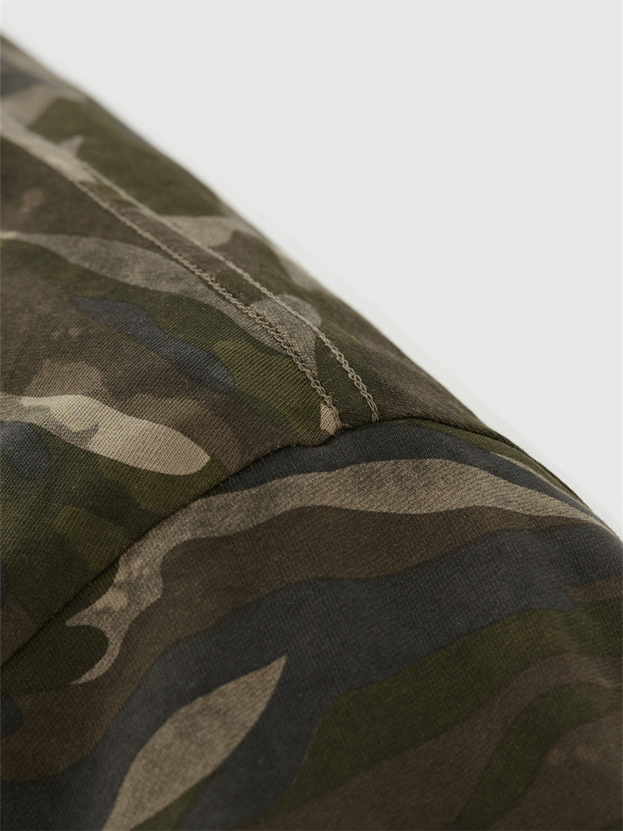 Liber SS Men's Boxy Camouflage American Retro T-shirt