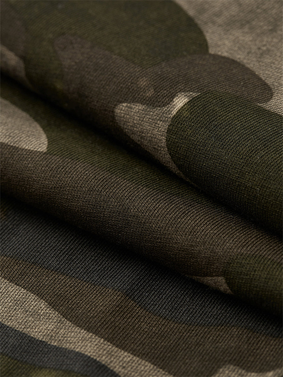 Liber SS Men's Boxy Camouflage American Retro T-shirt