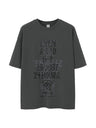 Liber Summer Men's Letter Print T-shirt