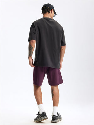 Liber Summer Men's Letter Print T-shirt