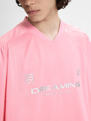 Liber Summer Men's Letter Print T-shirt