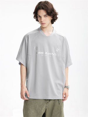 Liber Summer Men's Letter Print T-shirt