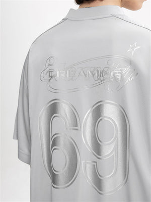 Liber Summer Men's Letter Print T-shirt