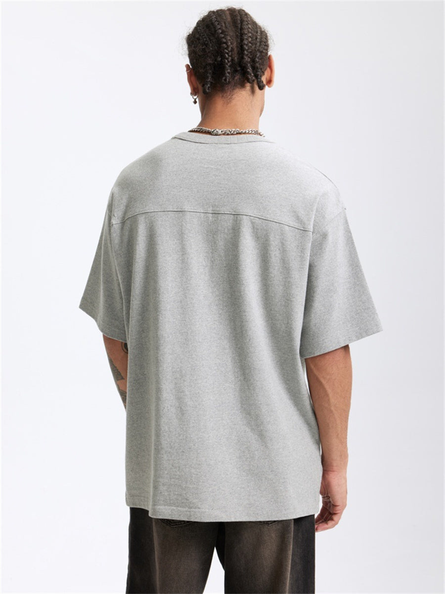 Liber Summer Men's Letter Print T-shirt