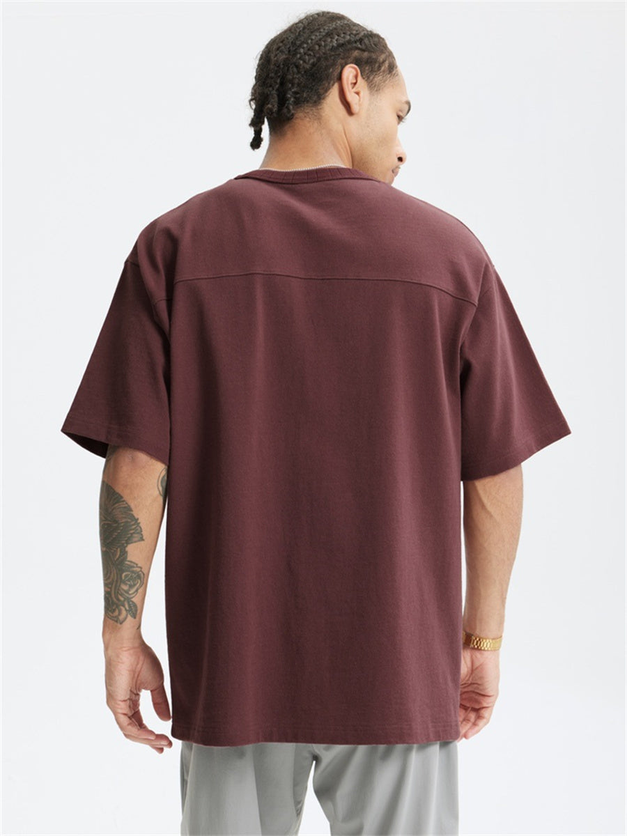 Liber Summer Men's Letter Print T-shirt