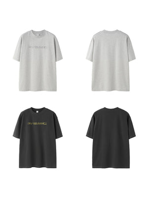 Liber Summer Men's Letter Print T-shirt
