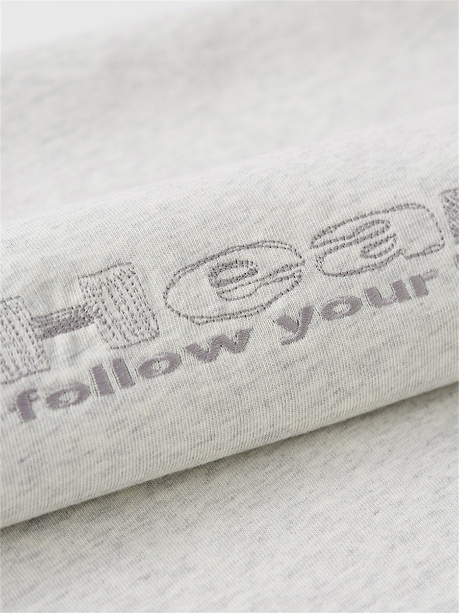 Liber Summer Men's Letter Print T-shirt
