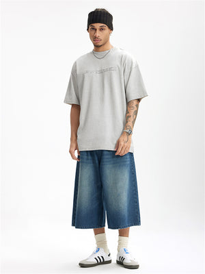 Liber Summer Men's Letter Print T-shirt