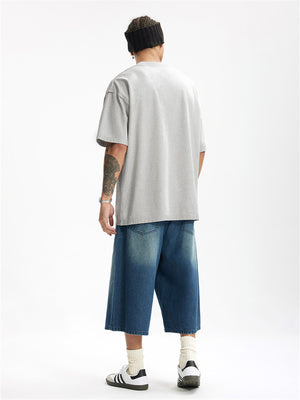 Liber Summer Men's Letter Print T-shirt