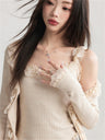 Liber Summer Women's Floral Print Solid Color Camisole