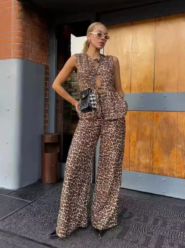Liber SS Women's Animal Two-Piece Set