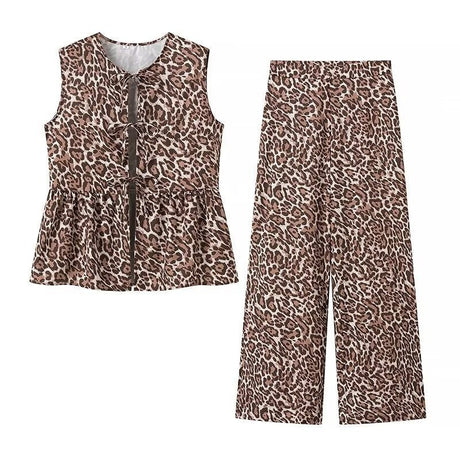 Liber SS Women's Animal Two-Piece Set