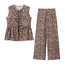 Liber SS Women's Animal Two-Piece Set