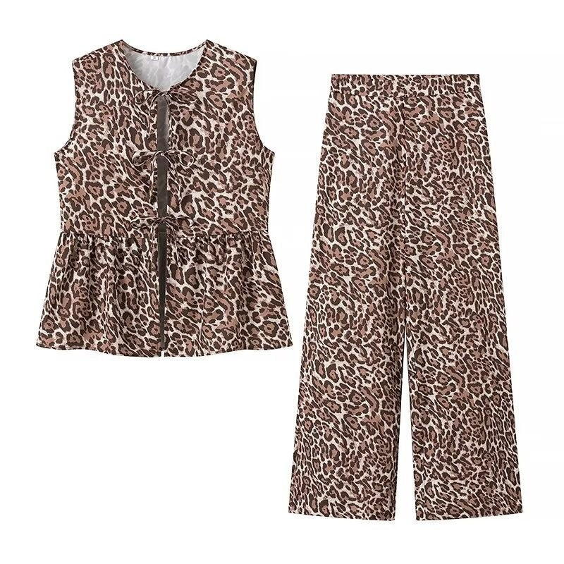 Liber SS Women's Animal Two-Piece Set
