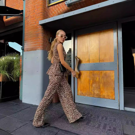 Liber SS Women's Animal Two-Piece Set