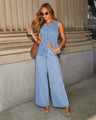 Liber SS Women's Solid Color Two-Piece Set