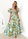 Liber SS Women's Solid Color Maxi Dress