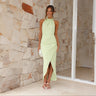 Liber SS Women's Solid Color Maxi Dress