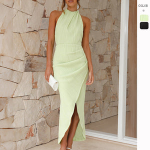 Liber SS Women's Solid Color Maxi Dress