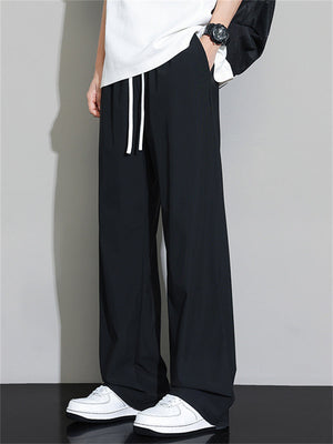 Liber Summer Men's Solid Color Basic Pants