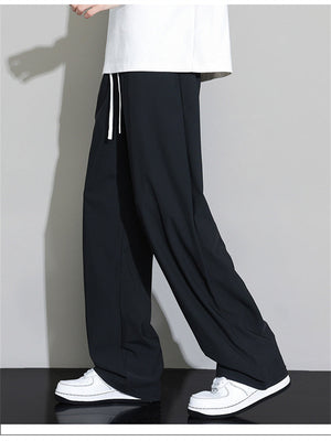 Liber Summer Men's Solid Color Basic Pants