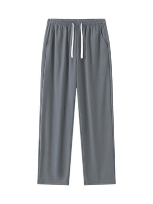 Liber Summer Men's Solid Color Basic Pants