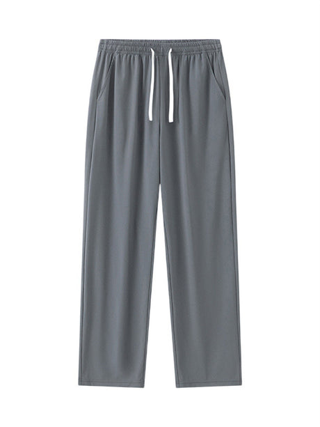 Liber Summer Men's Solid Color Basic Pants