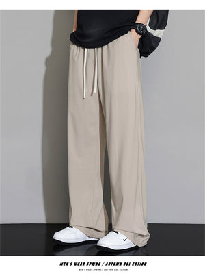 Liber Summer Men's Solid Color Basic Pants