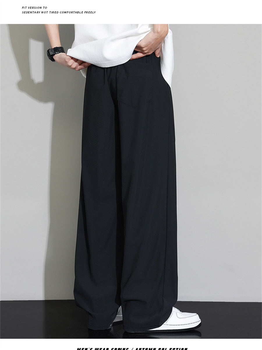 Liber Summer Men's Solid Color Basic Pants