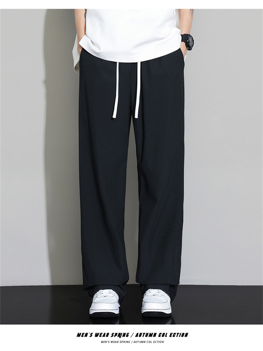 Liber Summer Men's Solid Color Basic Pants