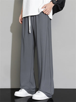 Liber Summer Men's Solid Color Basic Pants