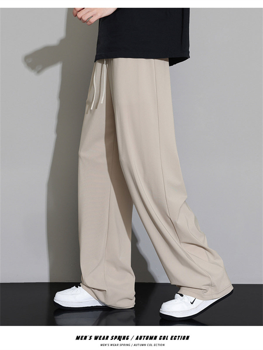 Liber Summer Men's Solid Color Basic Pants