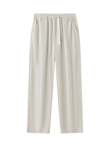 Liber Summer Men's Solid Color Basic Pants