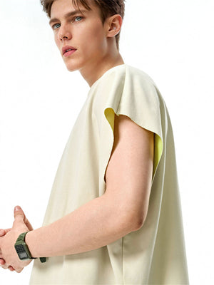 Liber Summer Men's None Solid Color T-shirts